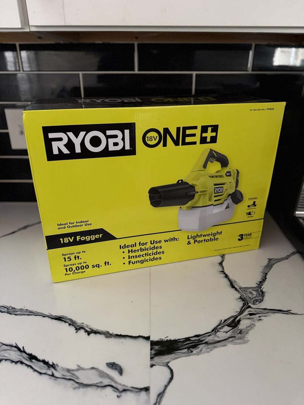NEW Ryobi ONE+ 18V Cordless Multi-Purpose Fogger with 2Ah Battery and Charger P2